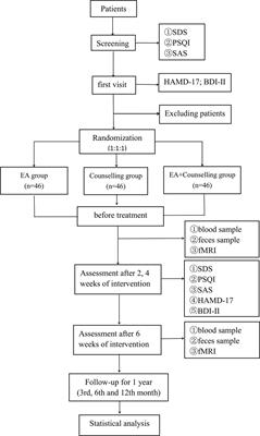 Effect of Electroacupuncture and Counseling on Sub-Threshold Depression: A Study Protocol for a Multicenter Randomized Controlled Trial